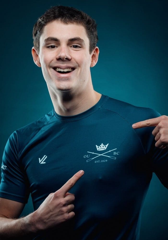 OUBC athlete in dark blue top