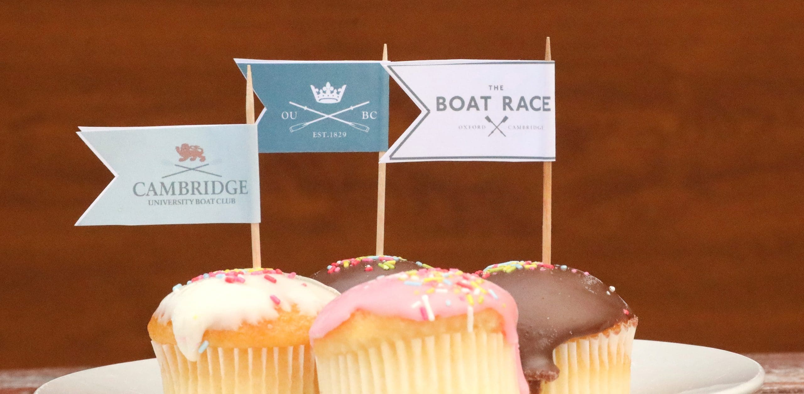 Boat Race cupcake toppers