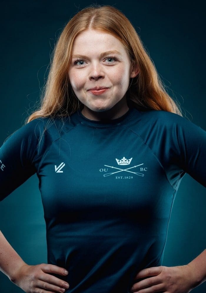 OUBC athlete in dark blue top