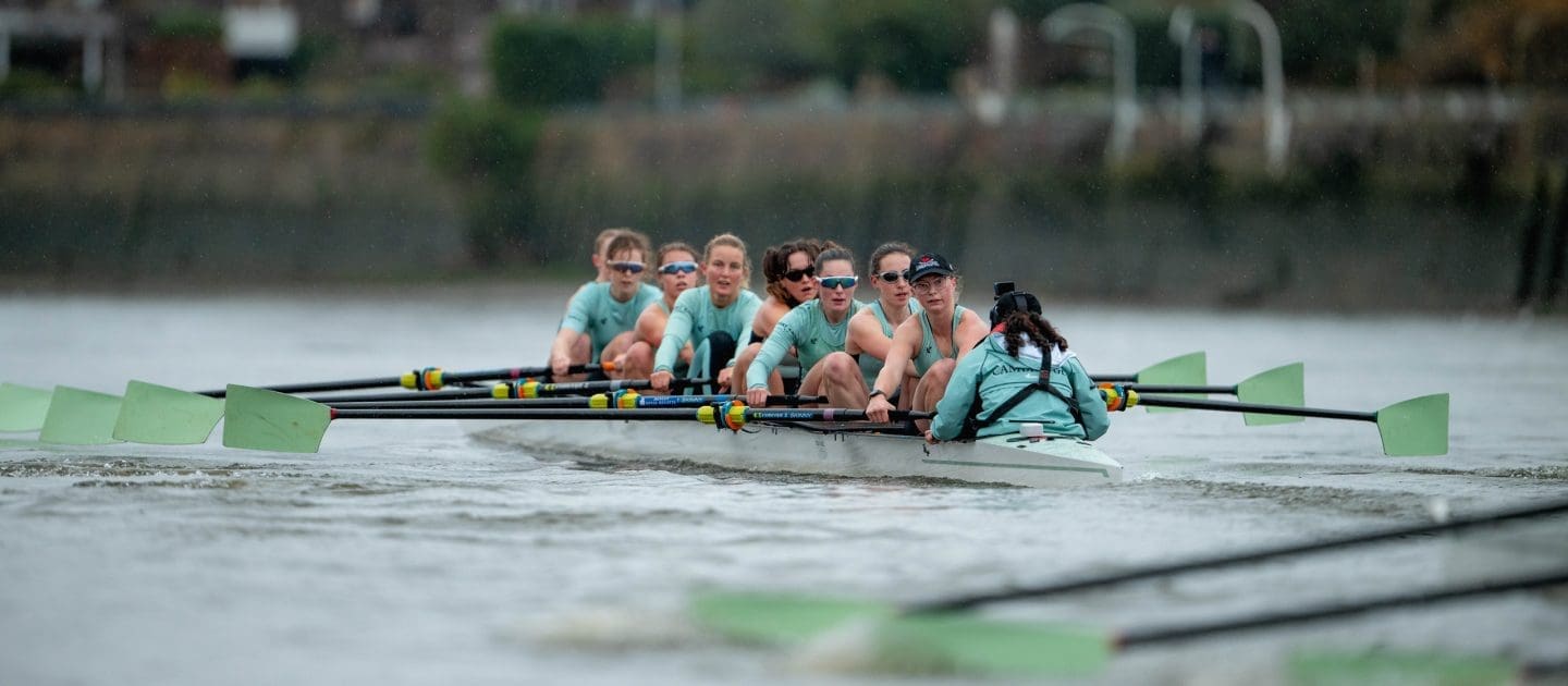 CUBC Women's trial eight with Mathilda Kitzmann at 4