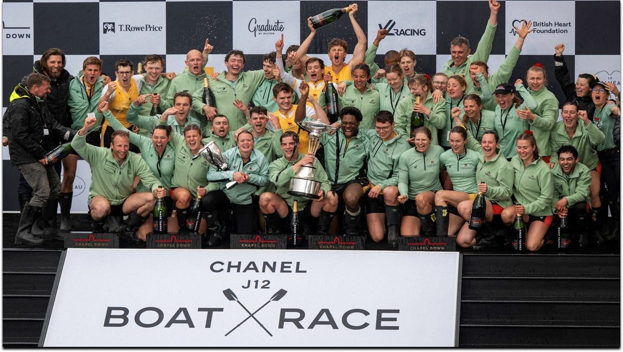 CUBC celebrate winning The Boat Race in 2025