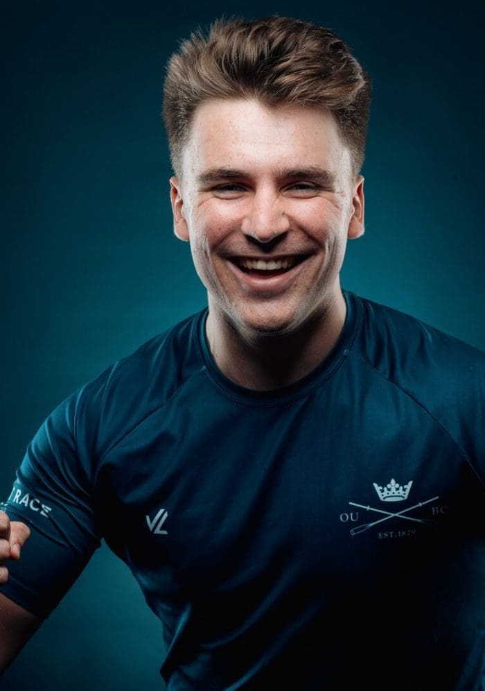 OUBC athlete in dark blue top