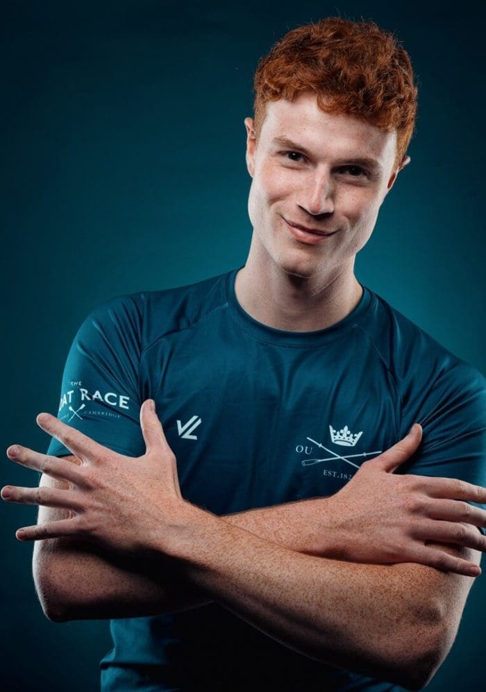 OUBC athlete in dark blue top