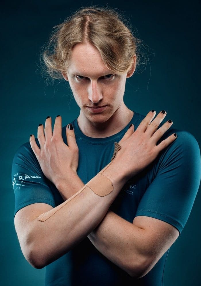 OUBC athlete in dark blue top