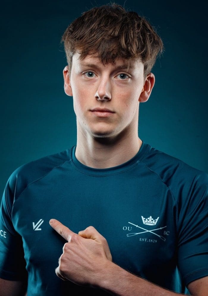 OUBC athlete in dark blue top