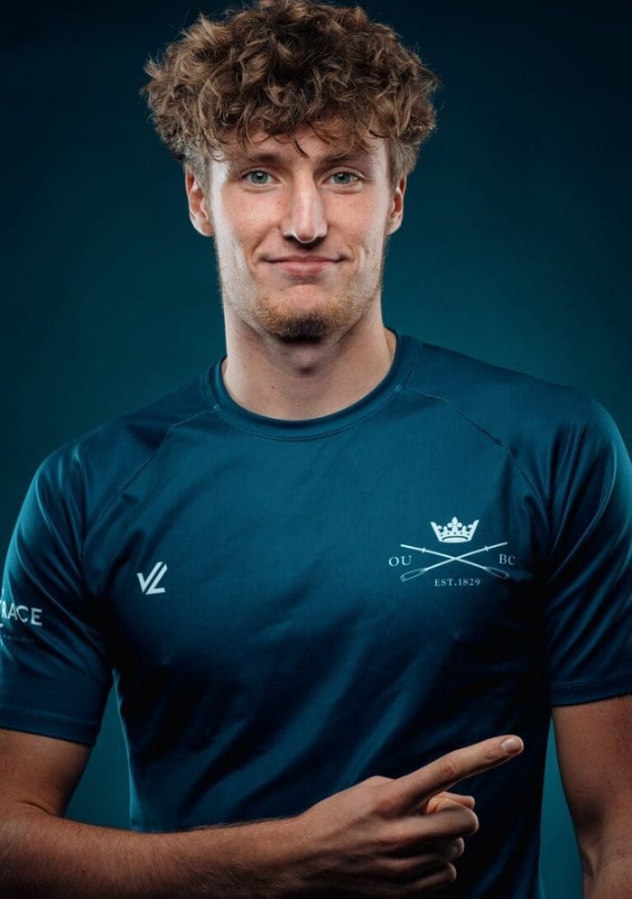 OUBC athlete in dark blue top