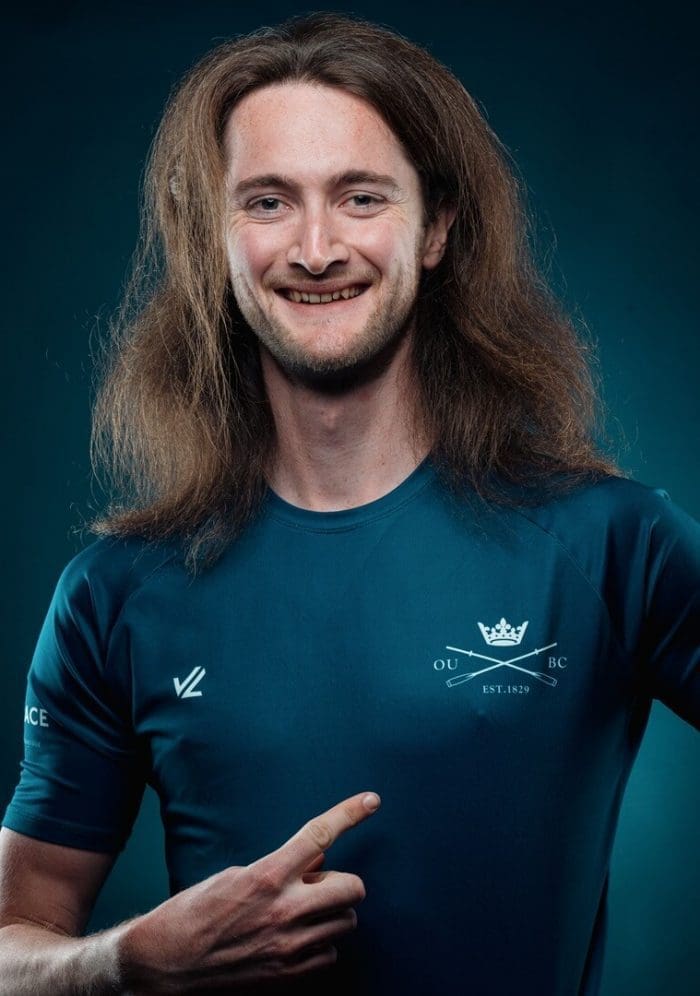 OUBC athlete in dark blue top