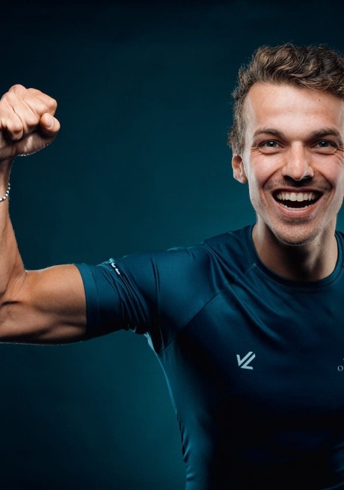 OUBC athlete in dark blue top