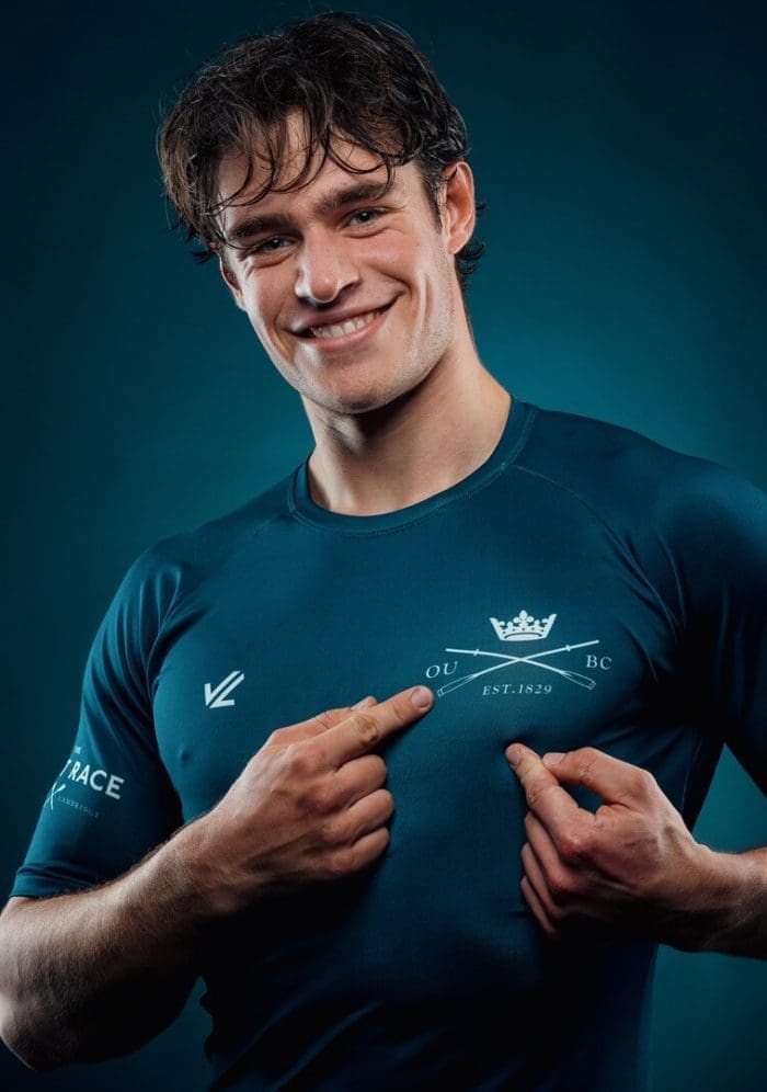 OUBC athlete in dark blue top