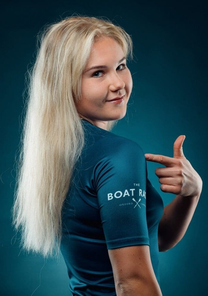 OUBC athlete in dark blue top