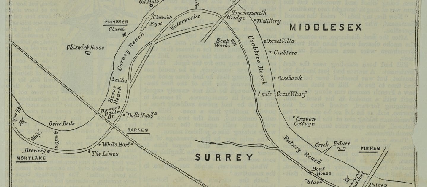 Early map of The Championship Course