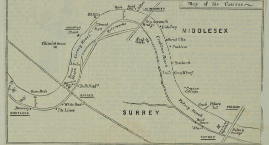 Early map of The Championship Course