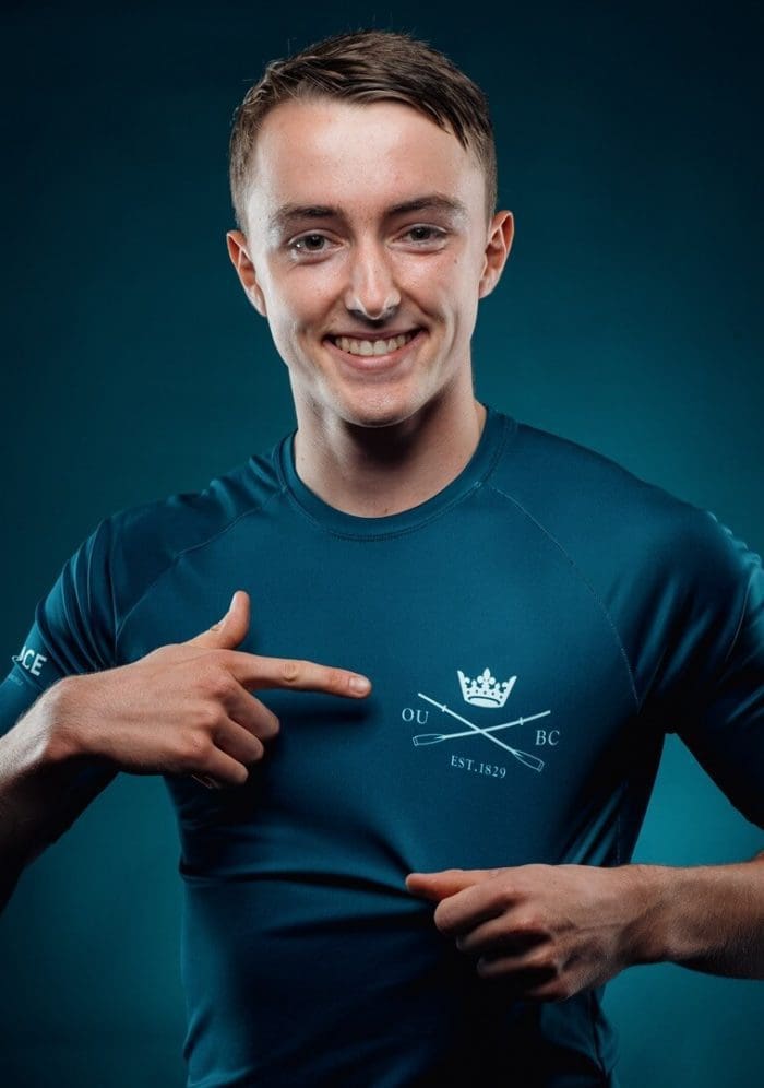 OUBC athlete in dark blue top